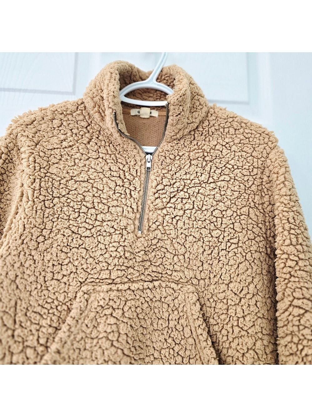 Garage Women's Sherpa Cowl Sweatshirt Sweater Size S Petite - Picture 3 of 10
